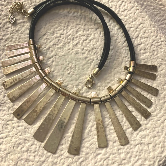 New Silpada Sterling Silver & Leather Necklace “Nod to Mod” - Picture 6 of 6